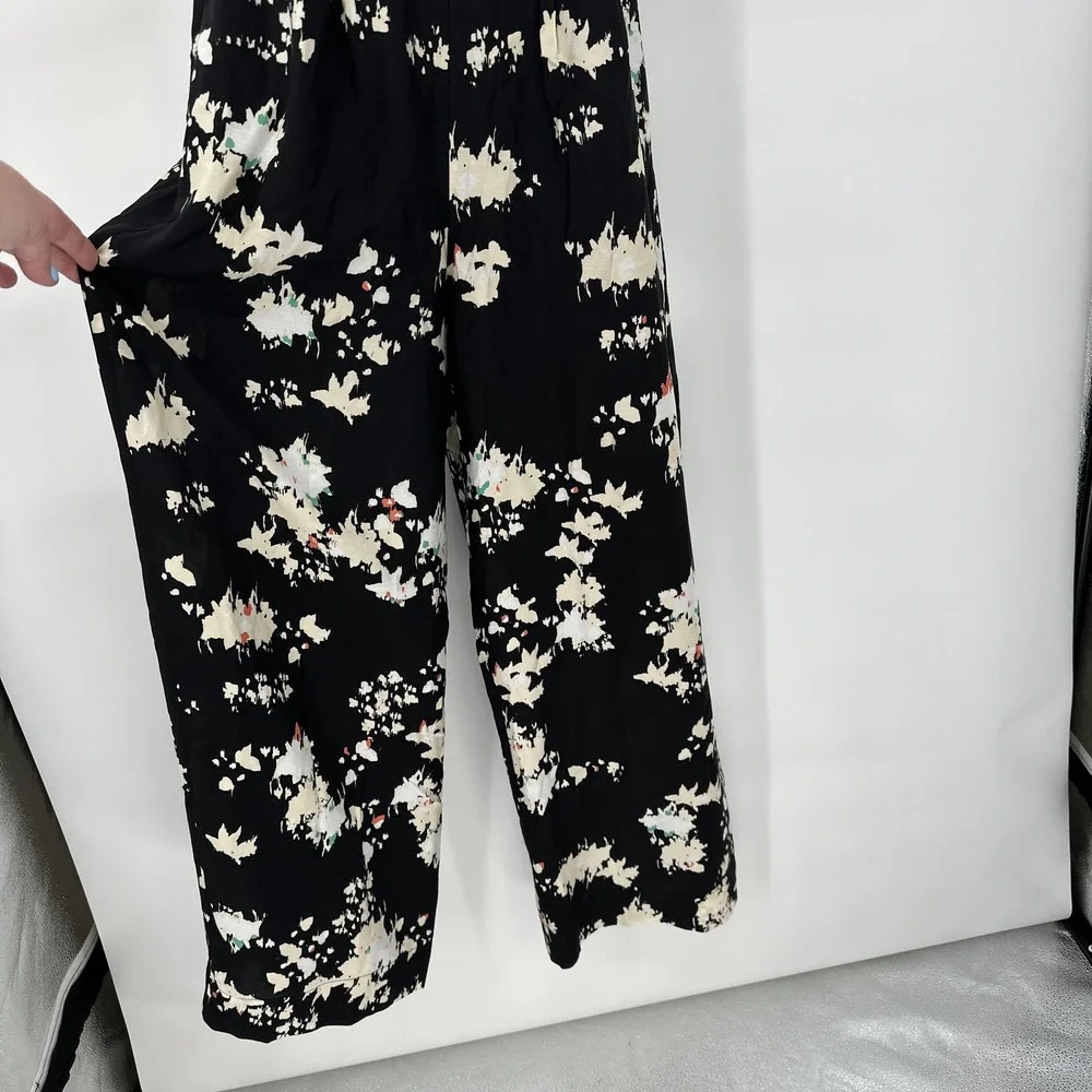 New Joie Floral Jumpsuit size 0 Boho‎ Resort Wide Leg Sleeveless Vacation Flowy